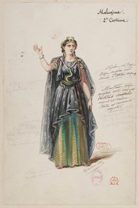Halévy - La magicienne - modele kostiumów Alfreda Alberta - 20. Mélusine, 2. kostium autorstwa Alfred Albert