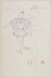 Halévy - La magicienne - modele kostiumów Alfreda Alberta - 23. M. Mérante, (pas de deux) autorstwa Alfred Albert