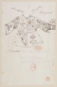 Halévy - La magicienne - modele kostiumów autorstwa Alfreda Alberta - 33. Panowie Bouqueval, Barbat autorstwa Alfred Albert
