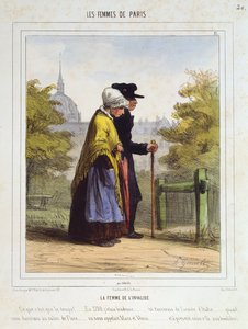 Kobieta inwalidów, z filmu Kobiety Paryża, 1841-42 autorstwa Alfred Andre Geniole
