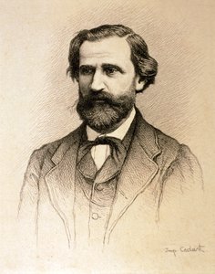 Portret Giuseppe Fortunino Francesco Verdiego (akwaforta) autorstwa Alfred Cadart