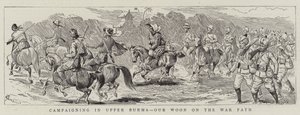Kampania w Górnej Birmie, nasz Woon on the War Path autorstwa Alfred Chantrey Corbould