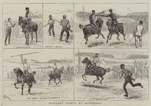 Sporty wojskowe w Aldershot autorstwa Alfred Chantrey Corbould