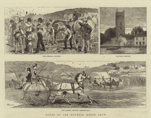 Notatki na pokazie koni w Banwell autorstwa Alfred Chantrey Corbould