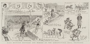 Wyścig Rowerów i Koni w Hali Rolniczej w Islington