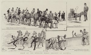 Pokaz Angielskiego Stowarzyszenia Koni w Olimpii autorstwa Alfred Chantrey Corbould