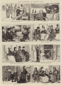 Humory w Boxing Day autorstwa Alfred Chantrey Corbould