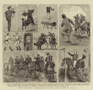 Turniej Wojskowy w Hali Rolniczej autorstwa Alfred Chantrey Corbould