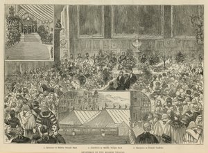 The Royal Courts of Justice: Lunchon w Middle Temple autorstwa Alfred Chantrey Corbould