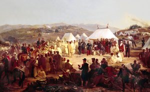 Podbój Algierii: kapitulacja plemienia Beni Raten z Kabylii francuskiemu marszałkowi Randonowi (1795-1871) w 1854