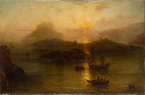 „Głowa Wicklow i Zamek Blackrock”, 1827-1883 autorstwa Alfred Clint