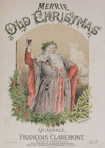 Okładka nuty do „Merrie Old Christmas”, kadryla Francois Claremont autorstwa Alfred Concanen