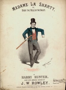 Madame La Sharty lub Biddy the Belle of the Ballet autorstwa Alfred Concanen