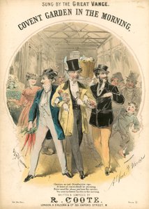 Partytura muzyczna: Covent Garden o poranku autorstwa Alfred Concanen