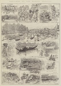 Szkice w Henley Regatta autorstwa Alfred Courbould