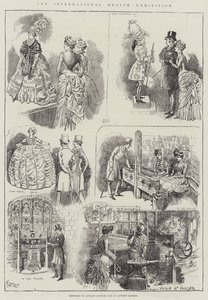 Międzynarodowa Wystawa Zdrowia, Szkice o kostiumach antycznych i o starożytnym Londynie autorstwa Alfred Courbould