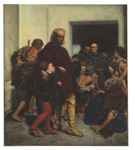 Krzysztof Kolumb w klasztorze Rabida (olej na płótnie)