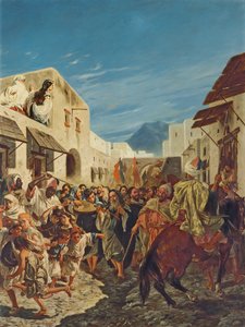 Muzycy żydowscy na ulicach Tetuanu, ok. 1858 r.