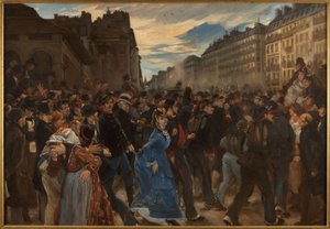 Le départ des mobiles, en juillet 1870, ok. 1879 (olej na płótnie) autorstwa Alfred Dehodencq