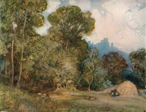Chateau Gaillard, ok. 1864-1906, 1906 r. autorstwa Alfred East