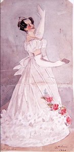 Angelica Catalani (1780-1845) w Il Fanatico, 1824 (wc) autorstwa Alfred Edward Chalon