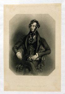 Edward Lytton Bulwer (1803-73), grawerowane przez H. Cooka autorstwa Alfred Edward Chalon