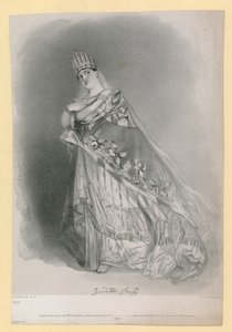 Makaron Giuditta, grawerowane przez R.J. Lane, opublikowane w lipcu 1837 autorstwa Alfred Edward Chalon