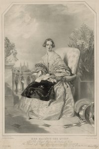 Królowa Wiktoria autorstwa Alfred Edward Chalon