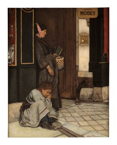 Żebranie tolerowane (olej na płótnie) autorstwa Alfred Emile Stevens