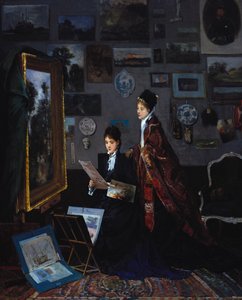 W studiu autorstwa Alfred Emile Stevens