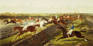 Gonitwa (olej na płótnie) autorstwa Alfred Frank de Prades