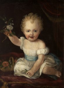 Trzeci Lord de Tabley, w wieku dwóch lat, c.1837 autorstwa Alfred Emile Stevens