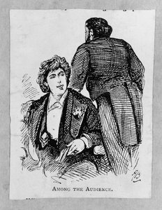 Oscar Wilde (1854-1900) Wśród publiczności autorstwa Alfred Gish Bryan