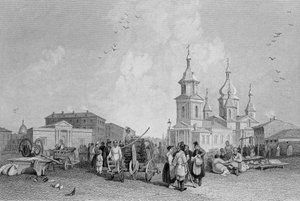 Haymarket, St. Petersburg, rycina W. Chevalier