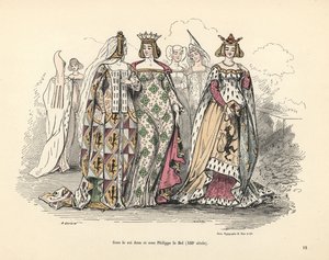 Szlachetne kobiety w epoce króla Jana II i Filipa Dobrego Fr autorstwa Alfred Grevin