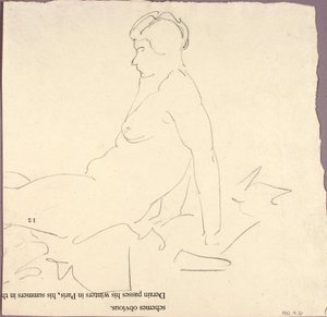 Leżący akt autorstwa Alfred H. Maurer