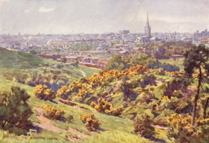 Norwich z Mysiej Twierdzy Heath, Norfolk autorstwa Alfred Heaton Cooper