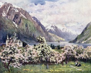 Oode, fiord Hardanger autorstwa Alfred Heaton Cooper