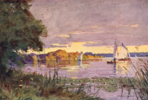 Oulton Broad, Suffolk autorstwa Alfred Heaton Cooper