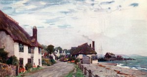 Porlock Weir (kolor lito) autorstwa Alfred Heaton Cooper