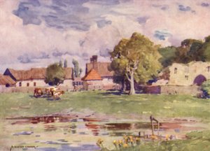 Farma opactwa, Thetford, Norfolk autorstwa Alfred Heaton Cooper