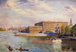 Pałac Królewski, Sztokholm autorstwa Alfred Heaton Cooper