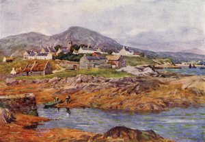 Wioska Roundstone, hrabstwo Galway autorstwa Alfred Heaton Cooper