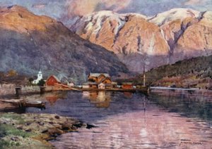 Ulvik, fiord Hardanger autorstwa Alfred Heaton Cooper