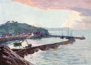 Watchet Harbor (kolor lito) autorstwa Alfred Heaton Cooper