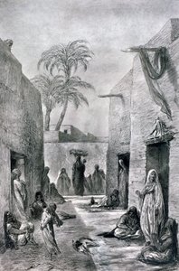 Ulica Almees Egipskie tancerki, Egipt, 1872 r.