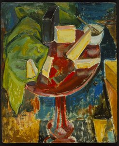 Red Table Top Martwa natura, ok. 1919 (w odwrocie z 372405) (olej na zagęszczonej desce)