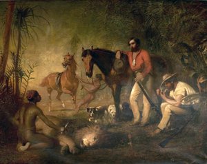 Po polowaniu na lwa autorstwa Alfred Hichens Corbould