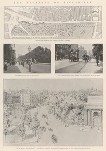 Poszerzenie Piccadilly autorstwa Alfred Hugh Fisher