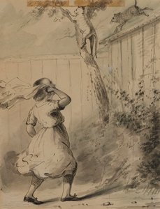 Carrie i koty autorstwa Alfred Jacob Miller